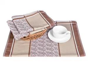Luxusné kuchynské utierky, DORO BEIGE egyptská bavlna set 3 ks