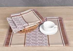Luxusné kuchynské utierky, DORO BEIGE egyptská bavlna set 3 ks