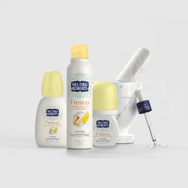 Neutro Roberts Bergamotto e Zenzero deodorant s rozprašovačom so 48hodinovým účinkom 75 ml