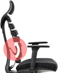 MERCURY 2PACK Ergonomická kancelárska stolička FISH BONES PDH čierny plast, čierna 26-60, 3D podrúčky (2 ks)