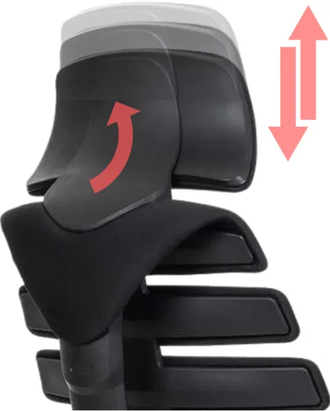 MERCURY 2PACK Ergonomická kancelárska stolička FISH BONES PDH čierny plast, čierna 26-60, 3D podrúčky (2 ks)