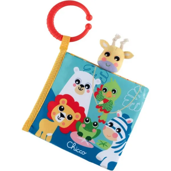 Chicco Giraffe Finger Puppet 3-24 m kontrastná edukatívna knižka 15 x 4 x 15 cm 1 ks