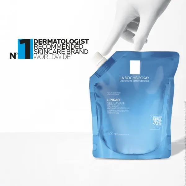 La Roche-Posay Lipikar Gel Lavant upokojujúci a ochranný sprchový gél náhradná náplň 400 ml