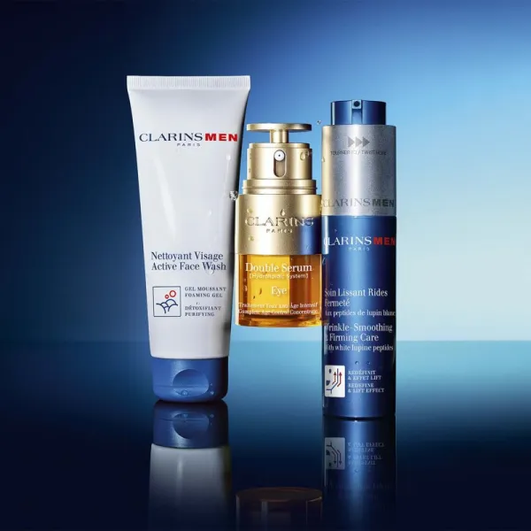 Clarins ClarinsMen Wrinkle Smoothing & Firming Care protivráskový krém pre mužov 50 ml