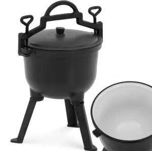 JAKS Kotlík liatinový maľovaný 8 - 15 l Objem: 8 l