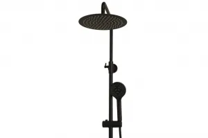 OLSEN SPA - Termostatický nástenný set NAUPLIOS 250 BLACK BAPG2111A2B
