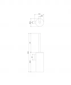OMNIRES - MODERN PROJECT WC kefa grafit /GR/ MP60621GR
