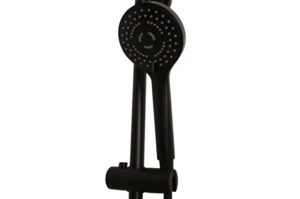 OLSEN SPA - Termostatický nástenný set NAUPLIOS 250 BLACK BAPG2111A2B