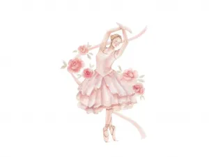 Plagát na stenu do detskej izby BALERINA Zvoľte rozmer: 20 x 30 cm