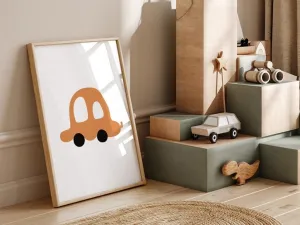 Detský plagát na stenu AUTO Zvoľte rozmer: 20 x 30 cm