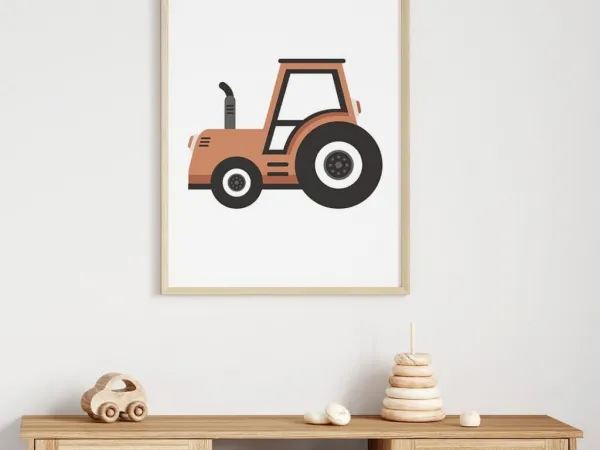 Plagát do detskej izby TRAKTOR Zvoľte rozmer: 20 x 30 cm