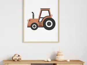 Plagát do detskej izby TRAKTOR Zvoľte rozmer: 20 x 30 cm