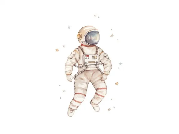 Plagát na stenu do detskej izby ASTRONAUT Zvoľte rozmer: 20 x 30 cm