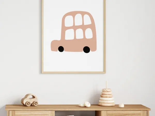 Plagát do detskej izby AUTO Zvoľte rozmer: 20 x 30 cm