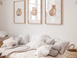 Detský plagát na stenu CAPYBARA Zvoľte rozmer: 30 x 40 cm