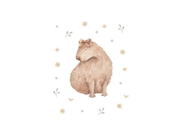 Detský plagát na stenu CAPYBARA Zvoľte rozmer: 30 x 40 cm