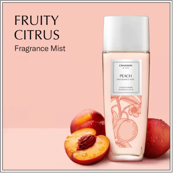 Chanson Chanson d'Eau Les Eaux Du Monde Peach telový sprej pre ženy 75 ml