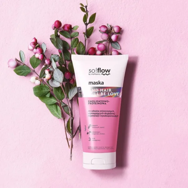 so!flow Damaged Hair Protein-Emollient Mask posilujúca maska pre poškodené vlasy 200 ml