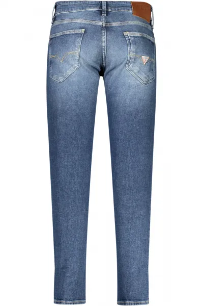 Modré pánske slim fit rifle Guess Miami