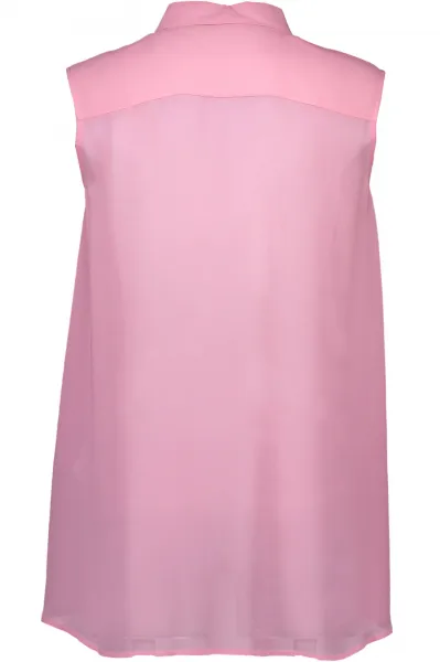 Ružová košeľa bez rukávov LOVE MOSCHINO