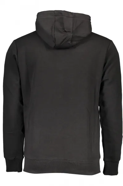 US GRAND POLO MEN'S BLACK ZIP-UP SWEATSHIRT