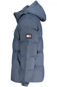 Páperová bunda Tommy Jeans pánska, tmavomodrá farba, zimná, oversize, DM0DM19786