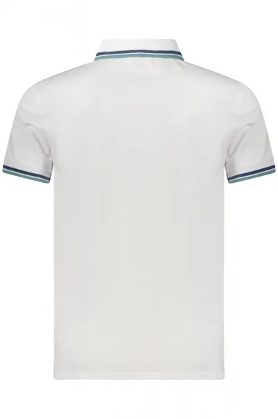 Polo tričko Guess pánsky, biela farba, jednofarebný