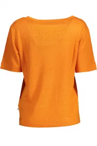 Dámske oranžové tričko s krátkym rukávom