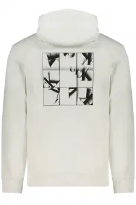 Biela mikina Calvin Klein bez zipsu
