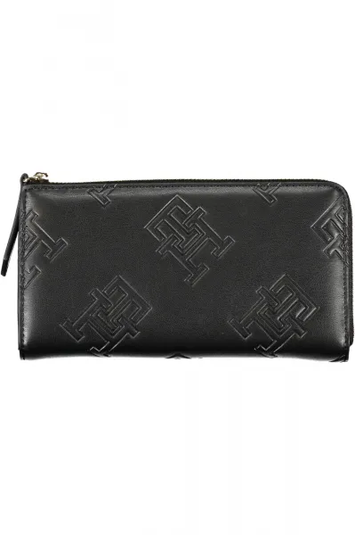 Čierna dámska peňaženka Tommy Hilfiger TH Refined Large Za Mono