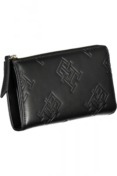 Čierna dámska peňaženka Tommy Hilfiger TH Refined Large Za Mono