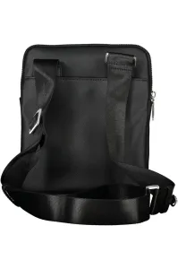 Black Mens Patterned Shoulder Bag Guess Certosa - Mens