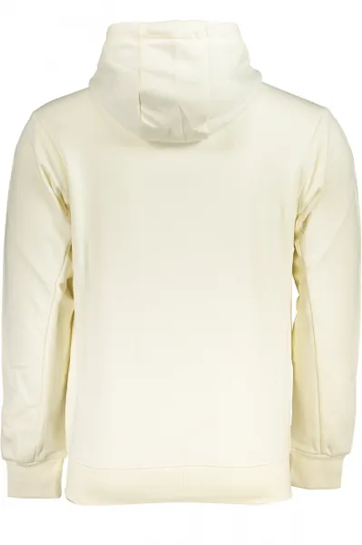 US GRAND POLO MEN'S WHITE ZIP SWEATSHIRT