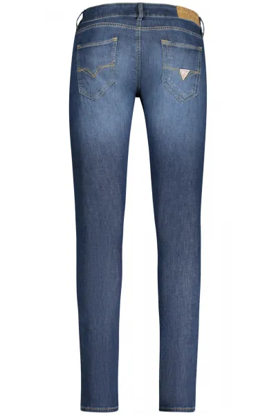 Pánske modré slim fit rifle GUESS