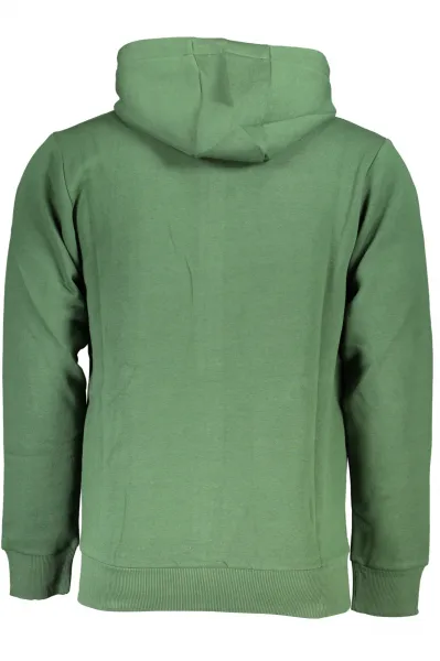 US GRAND POLO MEN'S GREEN ZIP SWEATSHIRT