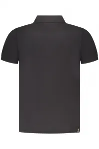 Čierne pánske polo tričko s krátkym rukávom