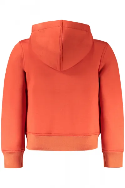 Detská športová mikina s kapucňou oranžová