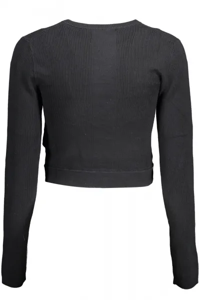 Dámska čierna crop mikina Calvin Klein