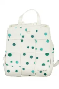 Zeleno-biely dámsky vzorovaný batoh Desigual New Splatter Sumy Mini