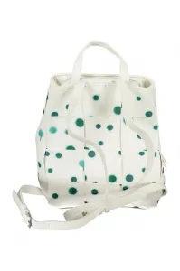 Zeleno-biely dámsky vzorovaný batoh Desigual New Splatter Sumy Mini