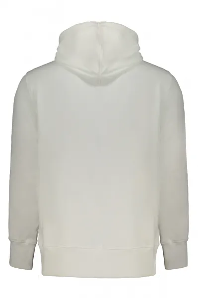 Biela mikina Calvin Klein bez zipsu
