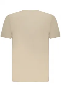 Pánske béžové tričko s krátkym rukávom