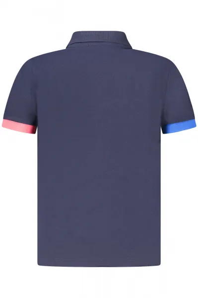 Detské modré polo tričko s krátkym rukávom