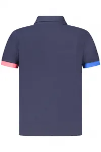 Detské modré polo tričko s krátkym rukávom