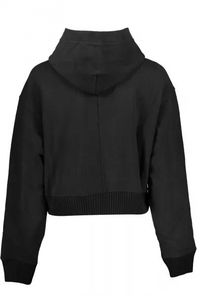 Calvin Klein Badge Wide Sleeves Crop Hoodie