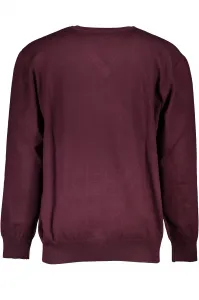 Pánsky červený sveter s výstrihom do V