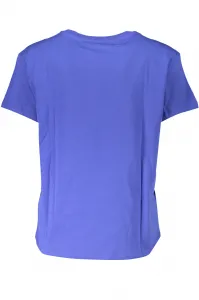 Modré dámske tričko s krátkym rukávom