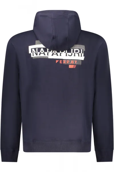 Modrá mikina Napapijri s kapucňou