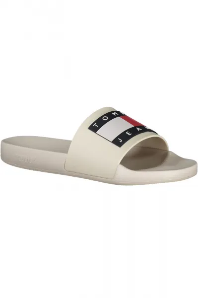 Šľapky Tommy Jeans POOL SLIDE ESS pánske, čierna farba, EM0EM01191