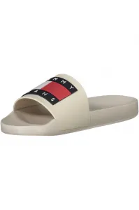 Šľapky Tommy Jeans POOL SLIDE ESS pánske, čierna farba, EM0EM01191